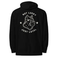 Black Unlucky 13 Icon Hoodie with Rocco the Cane Corso graphic on back
